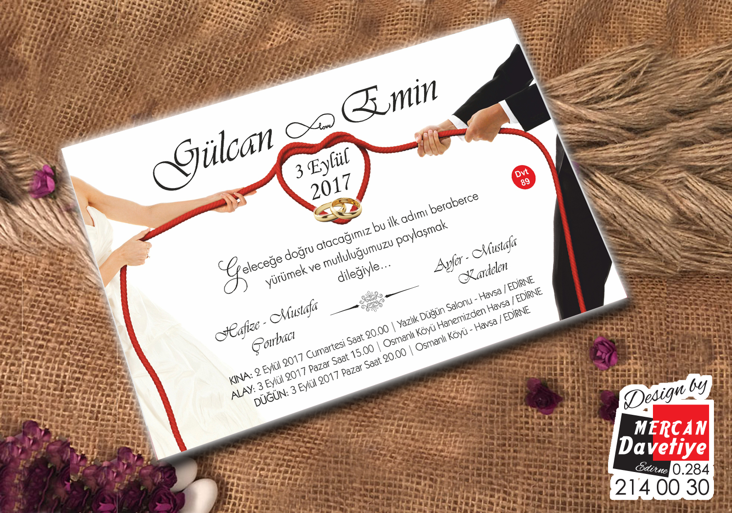 Mercan Davetiye DVT89