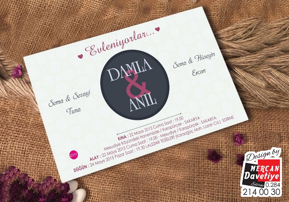 Mercan Davetiye DVT111