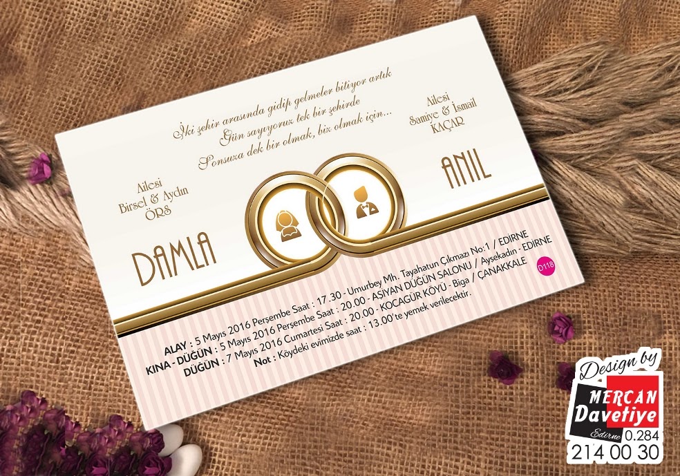 Mercan Davetiye DVT118