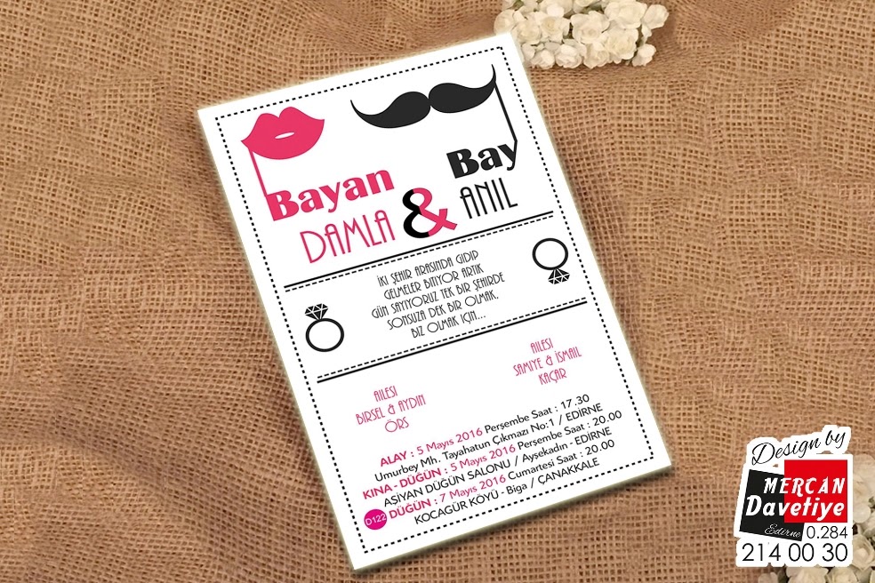 Mercan Davetiye DVT122