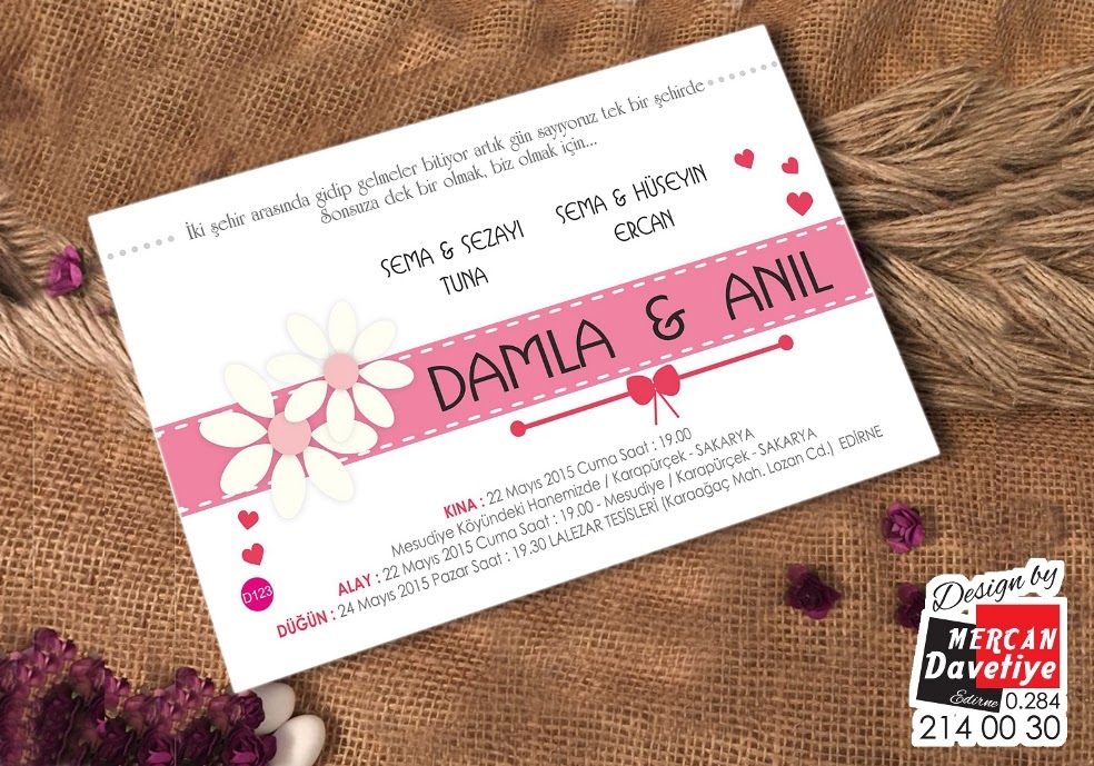 Mercan Davetiye DVT123