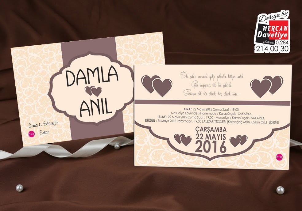 Mercan Davetiye DVT126