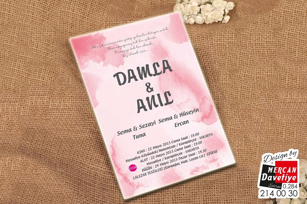 Mercan Davetiye DVT128