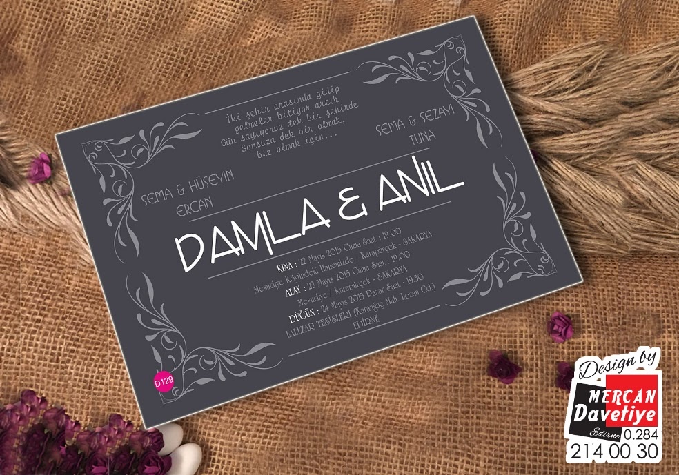 Mercan Davetiye DVT129