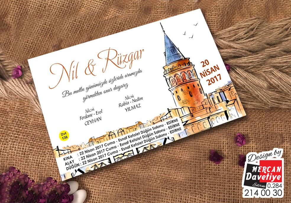 Mercan Davetiye DVT136