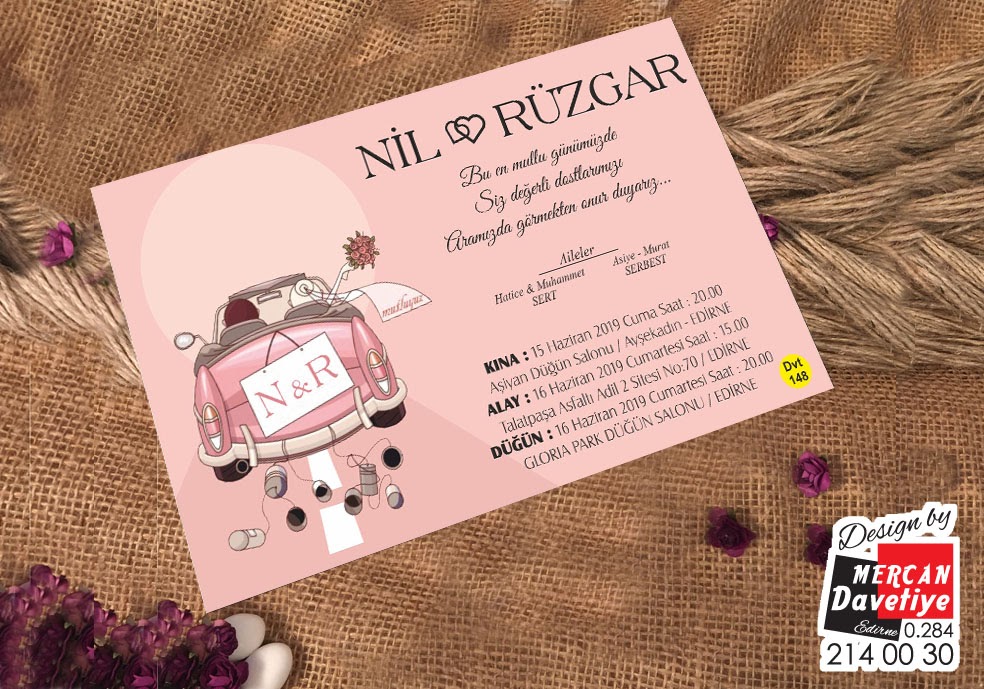 Mercan Davetiye DVT148