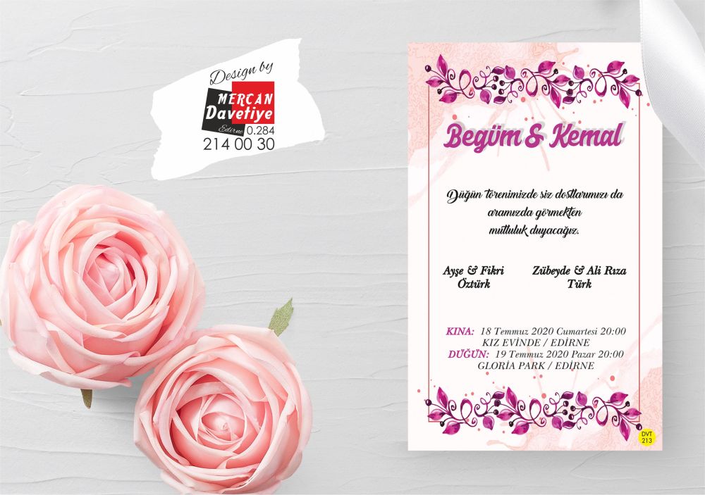 Mercan Davetiye DVT213