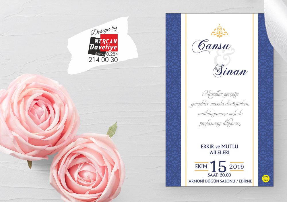 Mercan Davetiye DVT226