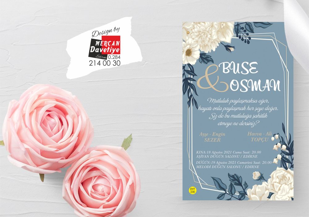 Mercan Davetiye DVT230